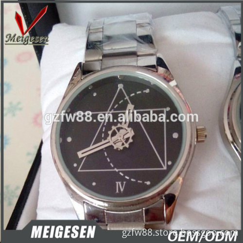 Created graphics on dial hot selling men fashion wrist watches